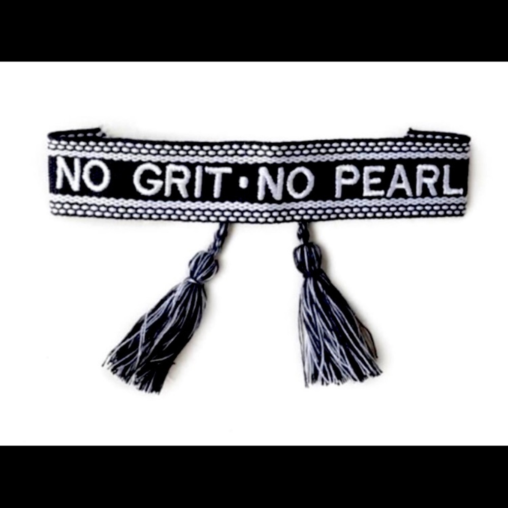 No grit no pearl cloth bracelet
